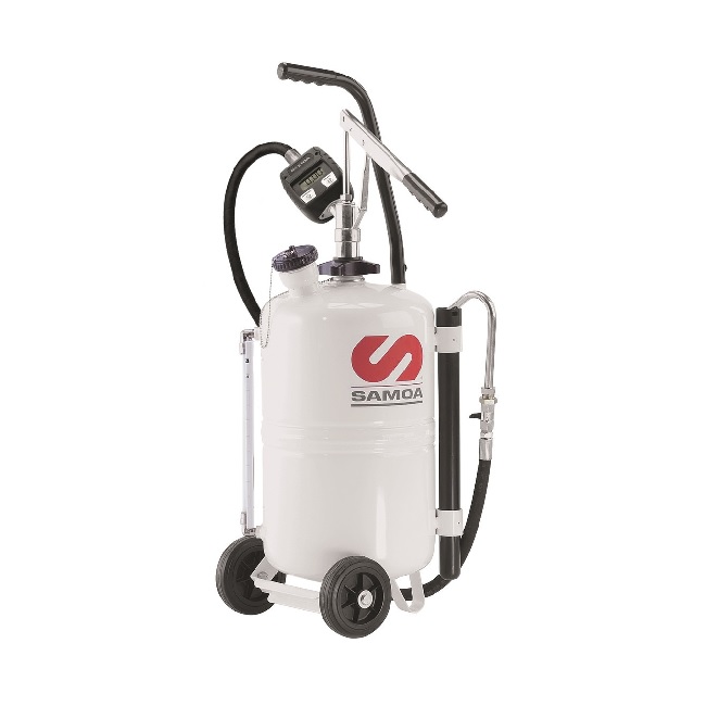 325010 SAMOA Self-Contained 25 Litre Hand Operated Mobile Lubricant Dispenser with Meter